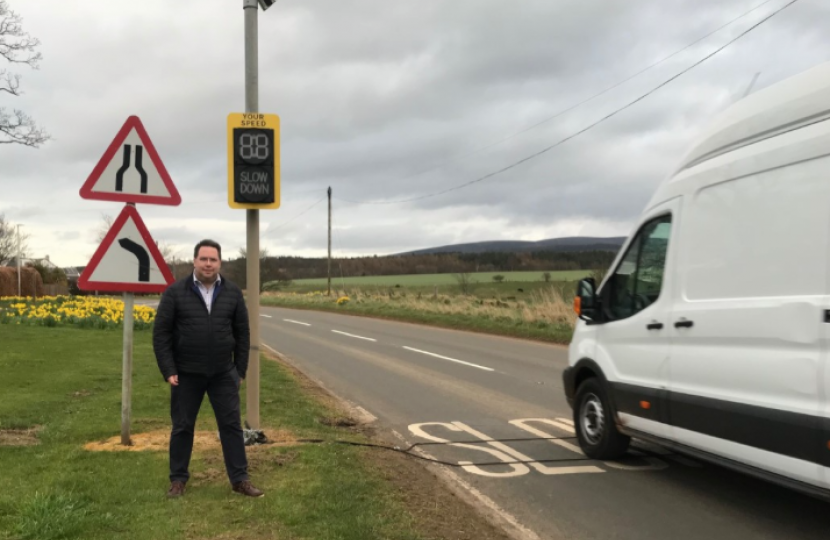 Councillor Craig Hoy Speed Limit Sign