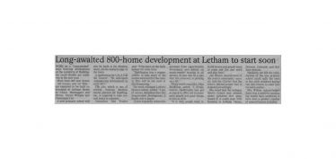 EL Courier 220916 Letham Development